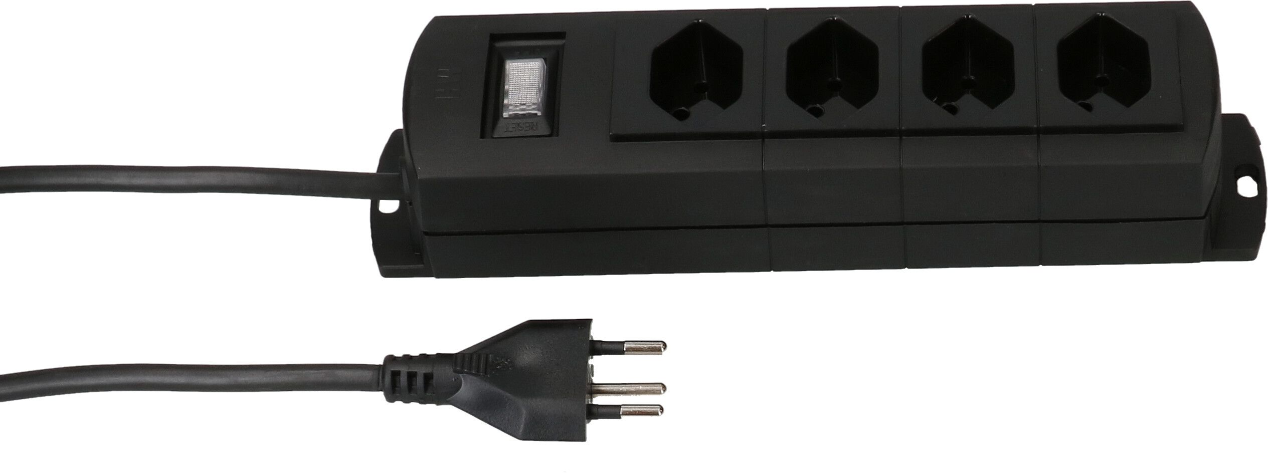 Steckdosenleiste Prime Line 4x Typ 13 schwarz Schalter 5m