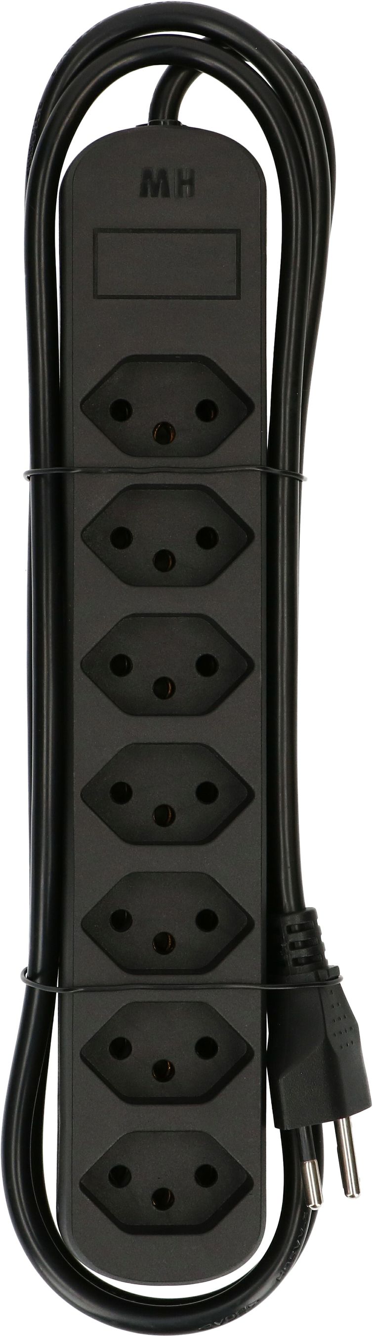 Steckdosenleiste Basic Line 7x Typ 13 schwarz 1.5m