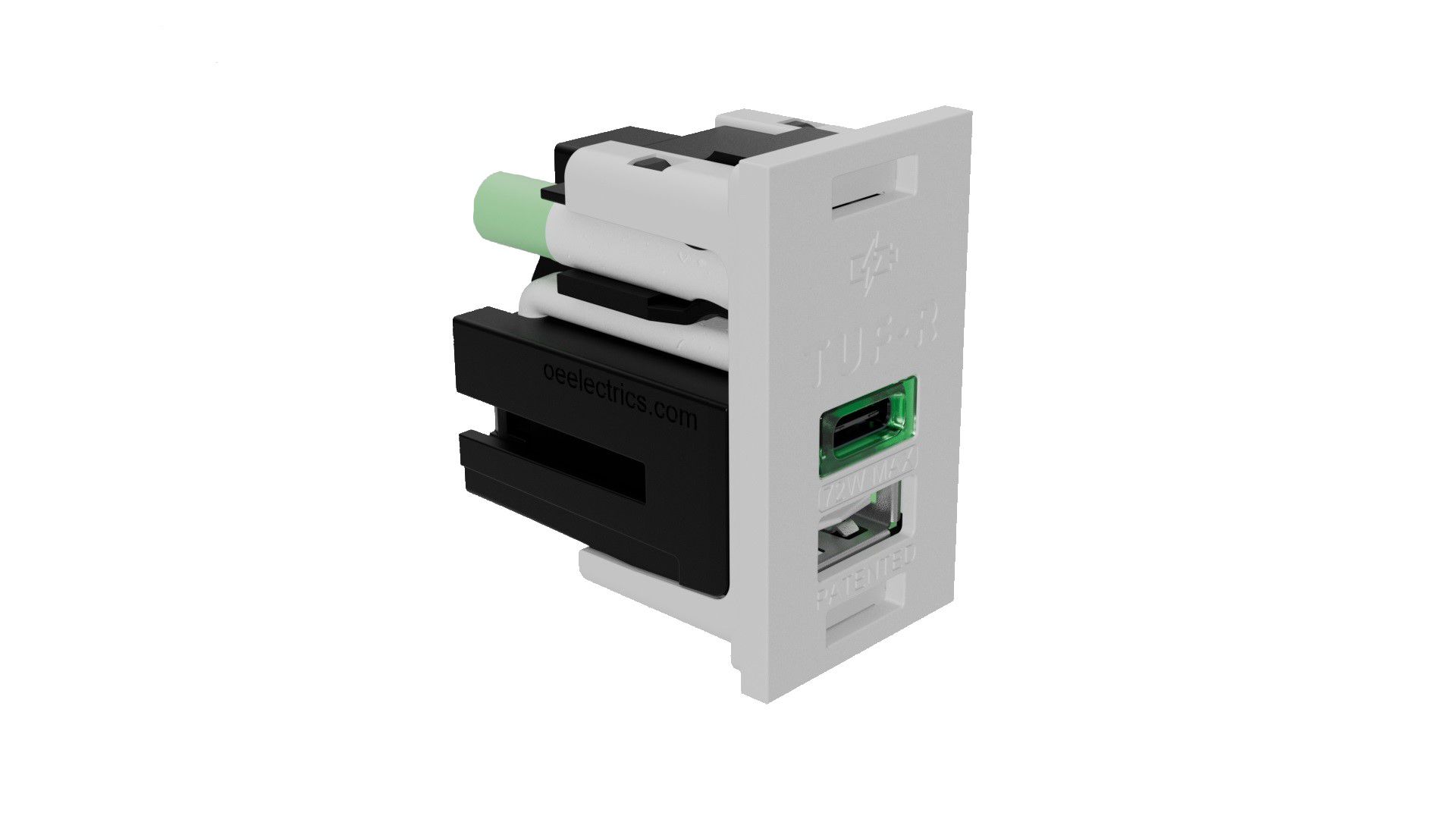 LIBERTY USB Charger QF05 TUF-R/HP avec USB-A/C 12/60W blanc