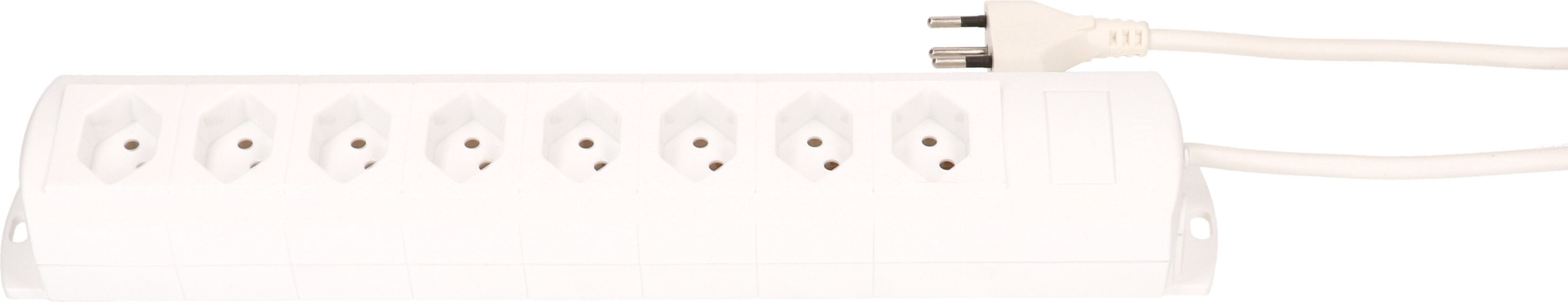 multiprise Prime Line 8x type 13 blanc 5m