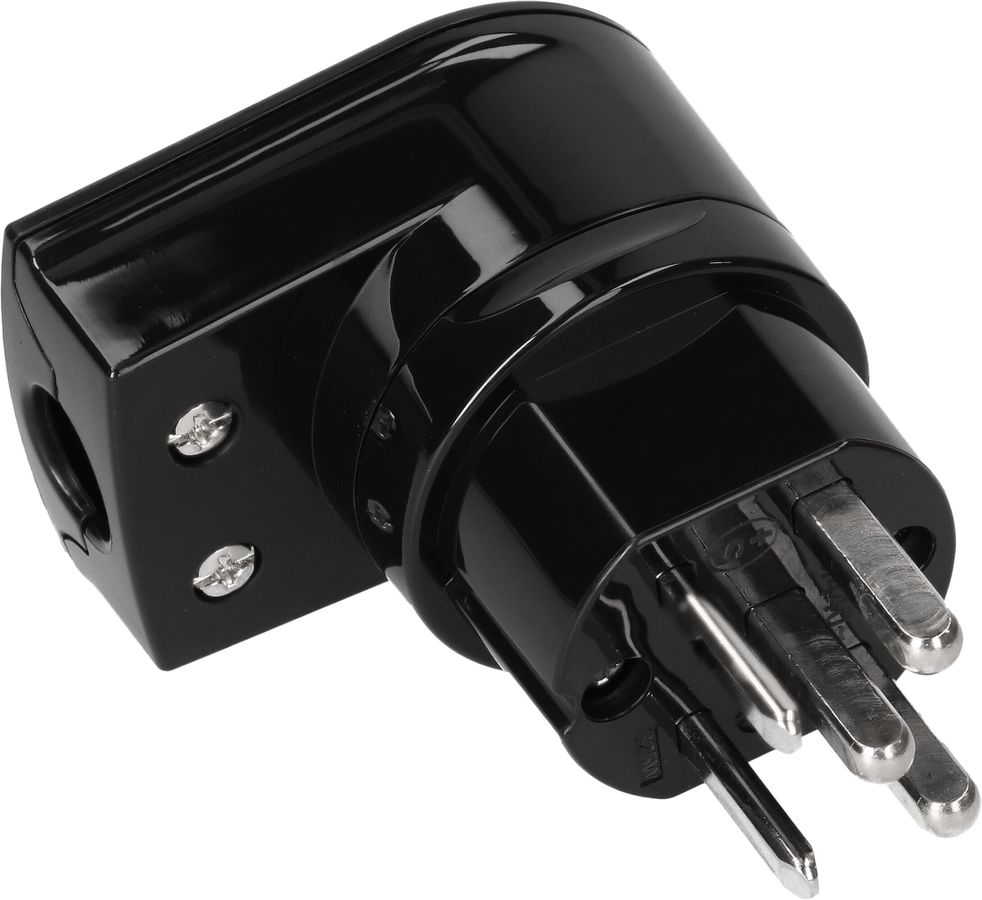 Fiche TH type 25 5-pôles noir coudé