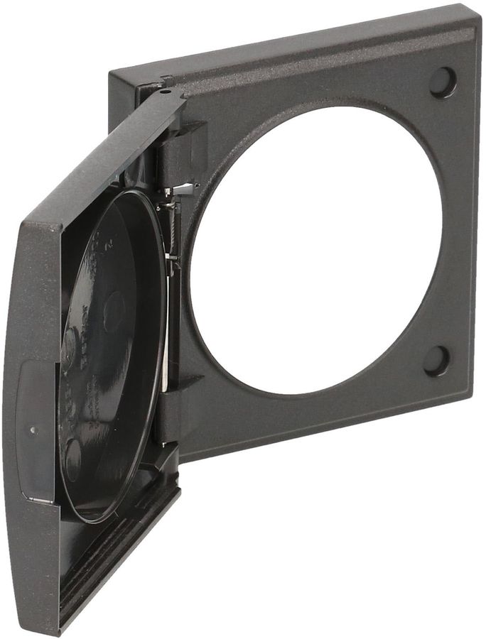 Abdeckrahmen Gr.1 UP mit Klappdeckel Integro IP44 anthrazit