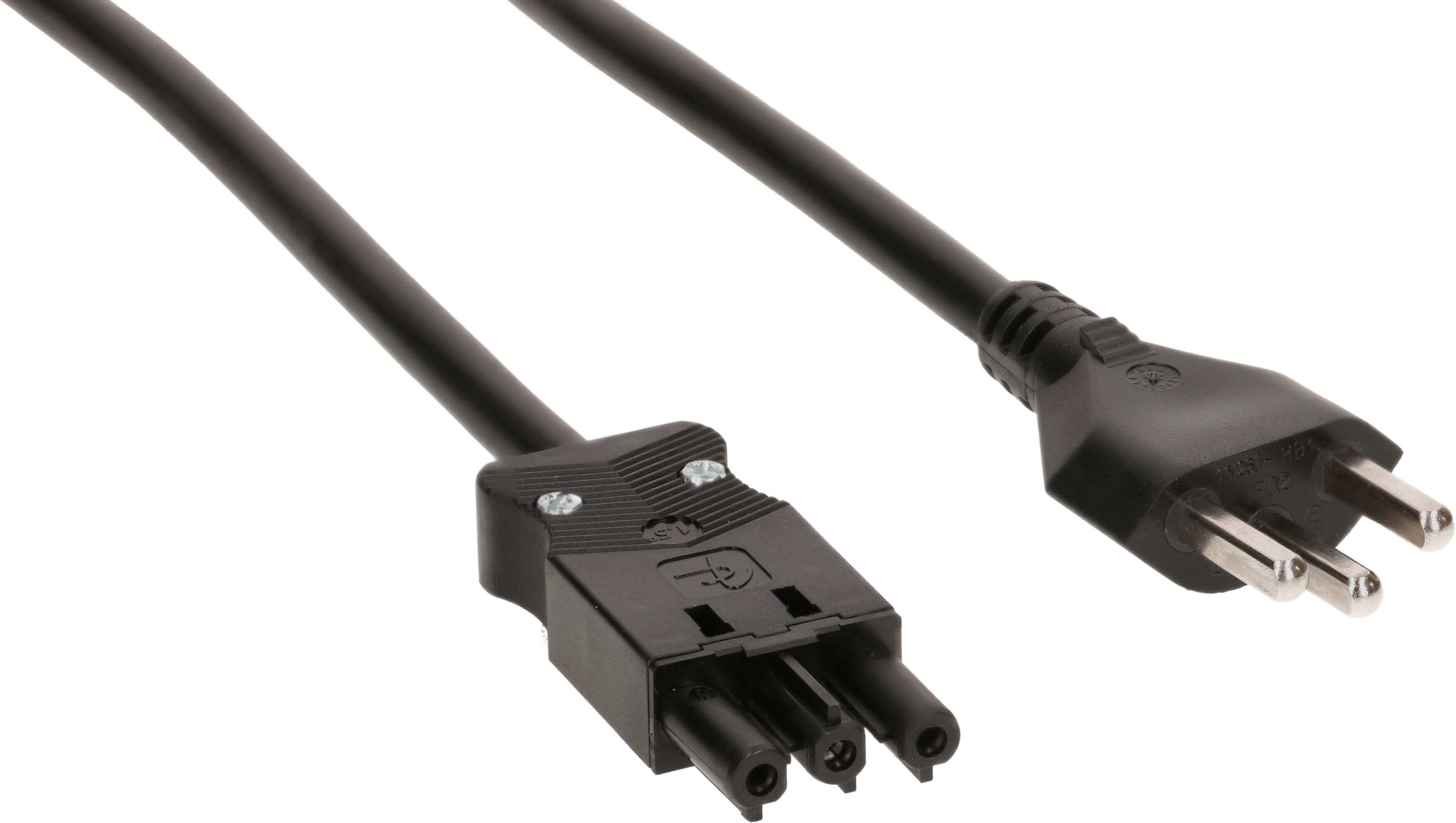 câble de raccordement TD H05VV-F3G1.5 3m noir type 23 / AC 166