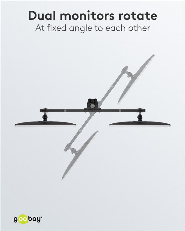 Doppel-Monitorhalterung Fix