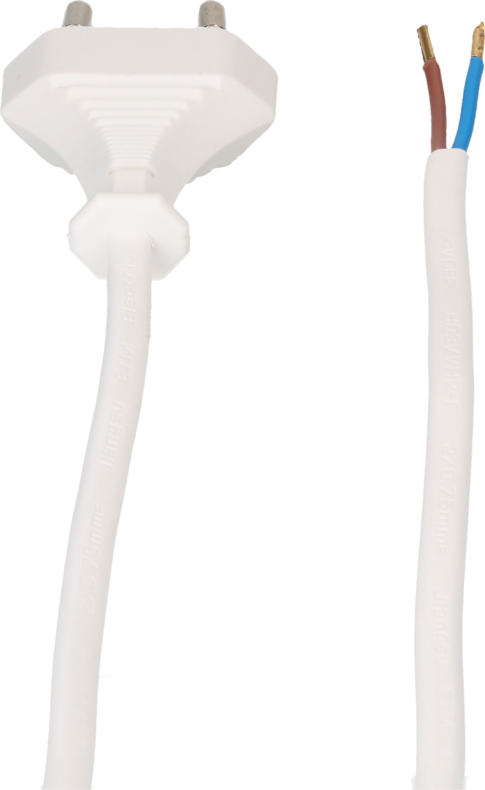 TDLF câble secteur H03VVH2-F2X0.75 3m blanc T26