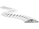 serpentin de câble Pro 90 1.00m blanc RAL9003