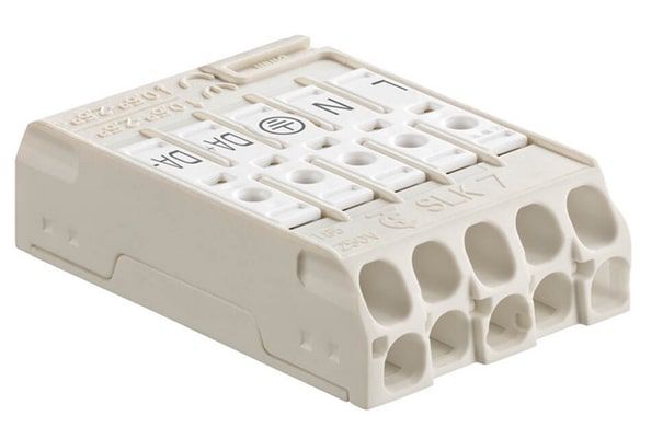 SLK7 borne de connexion 5 pôles 0.5-2.5mm2 super plat blanc