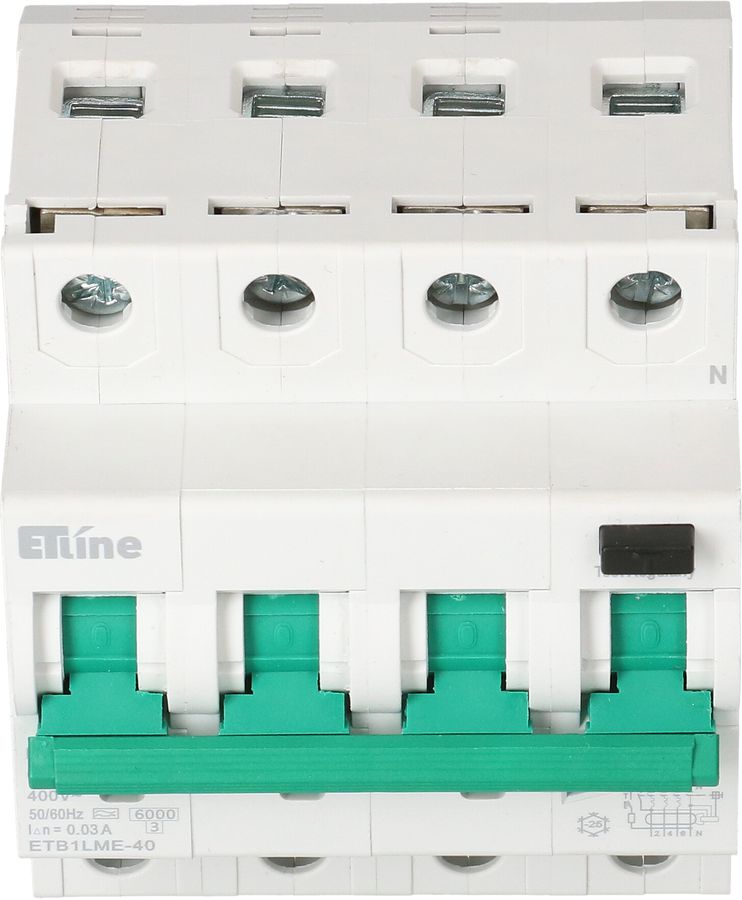 FI/LS disjoncteur différentiel 3P+N C 13A 30mA type A 6kA