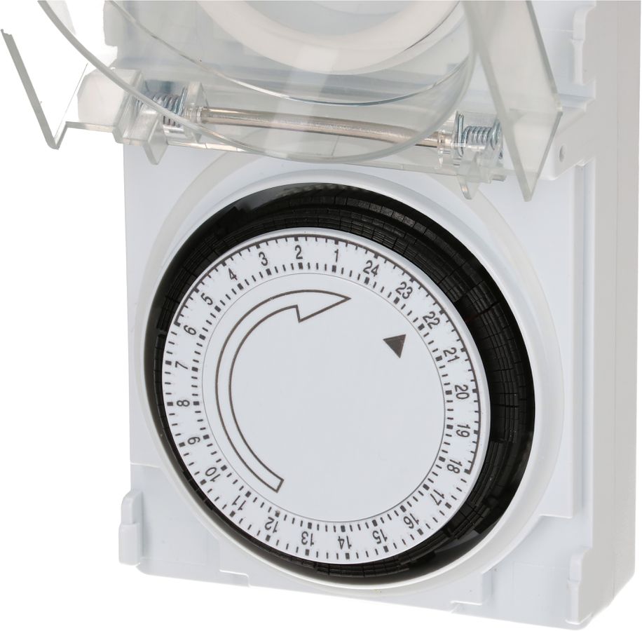 programmateur horaire IP55 24h analogique blanc