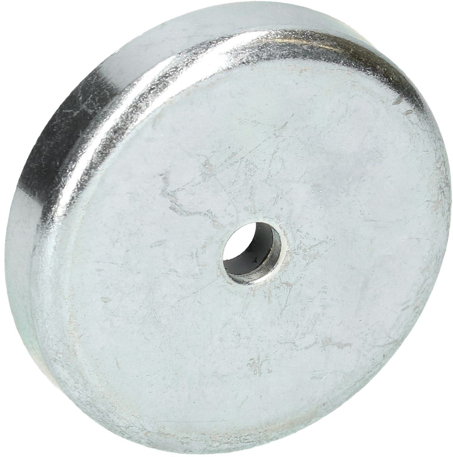 aimant plat encastré D=40mm ferrite dure