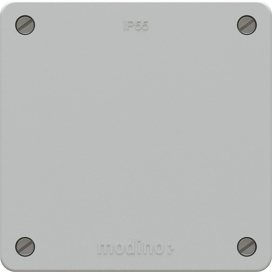 Blindabdeckung UP exo IP55 lichtgrau