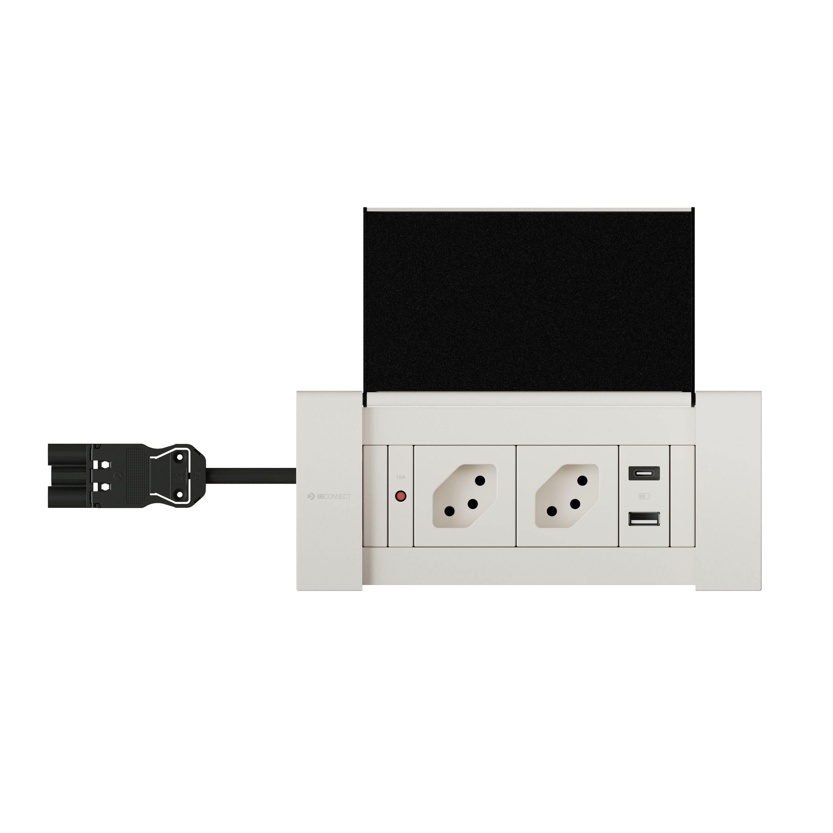 NEXO Steckdoseneinheit weiss 2x Typ 13 1x USB-A/C