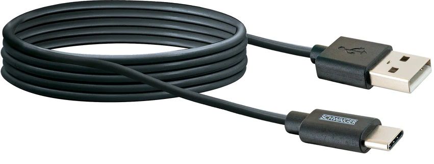 câble de recharge USB-A auf USB-C 2m noir