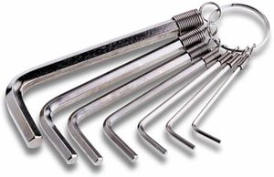 Jeu de clés mâles à six pans SW2-10 DIN 911