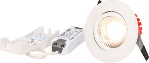 spot encastré à LED SOLVO Ø80 blanc 3000K 750lm 38°