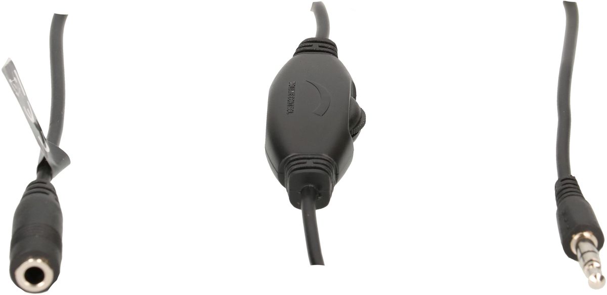 rallonge audio stéréo fiche/prise jack réglage du volume 3m noir