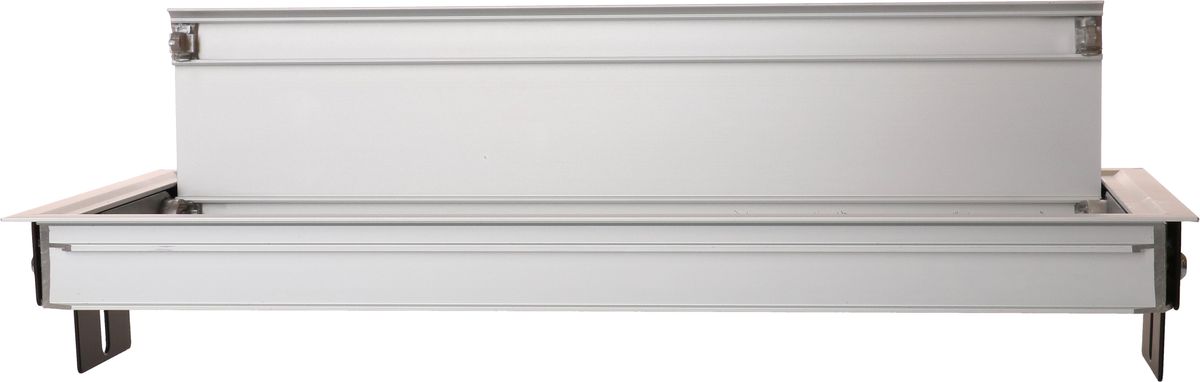 Duo plus Cover Einbaurahmen kurz alu eloxiert inkl. Befestigung