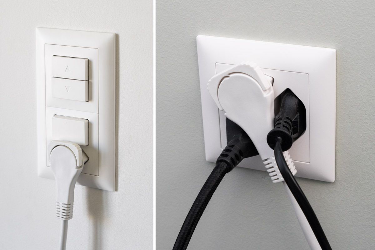 Rallonge TD H05VV-F3G1.0 1m blanc à angle plat type 12