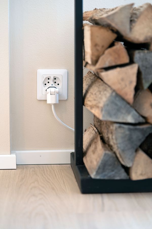 TD-Netzkabel H05VV-F3G1.0 5m weiss clip-clap Typ 12