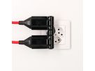 multi adaptateur clip-clap 2x type 13 3 pôles noir BS