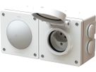 combinaison interrupteur s3 ill. / type 13 ta.2x1 AP exo IP55 bc