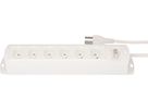 multiprise Prime Line 6x type 23 blanc interrupteur 5m