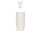 douille E14 manteau lisse M10x1 blanc