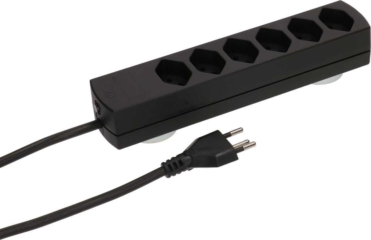 multiprise Safety Line 6x type 13 noir aimant 5m