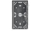 Gehäuse mit Montagerahmen Gr.2x1 AP Kallysto schwarz