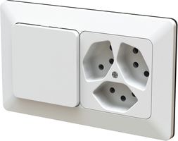 combinaison interrupteur s3 / 3x type 13 ta.1x2 ENC priamos bc