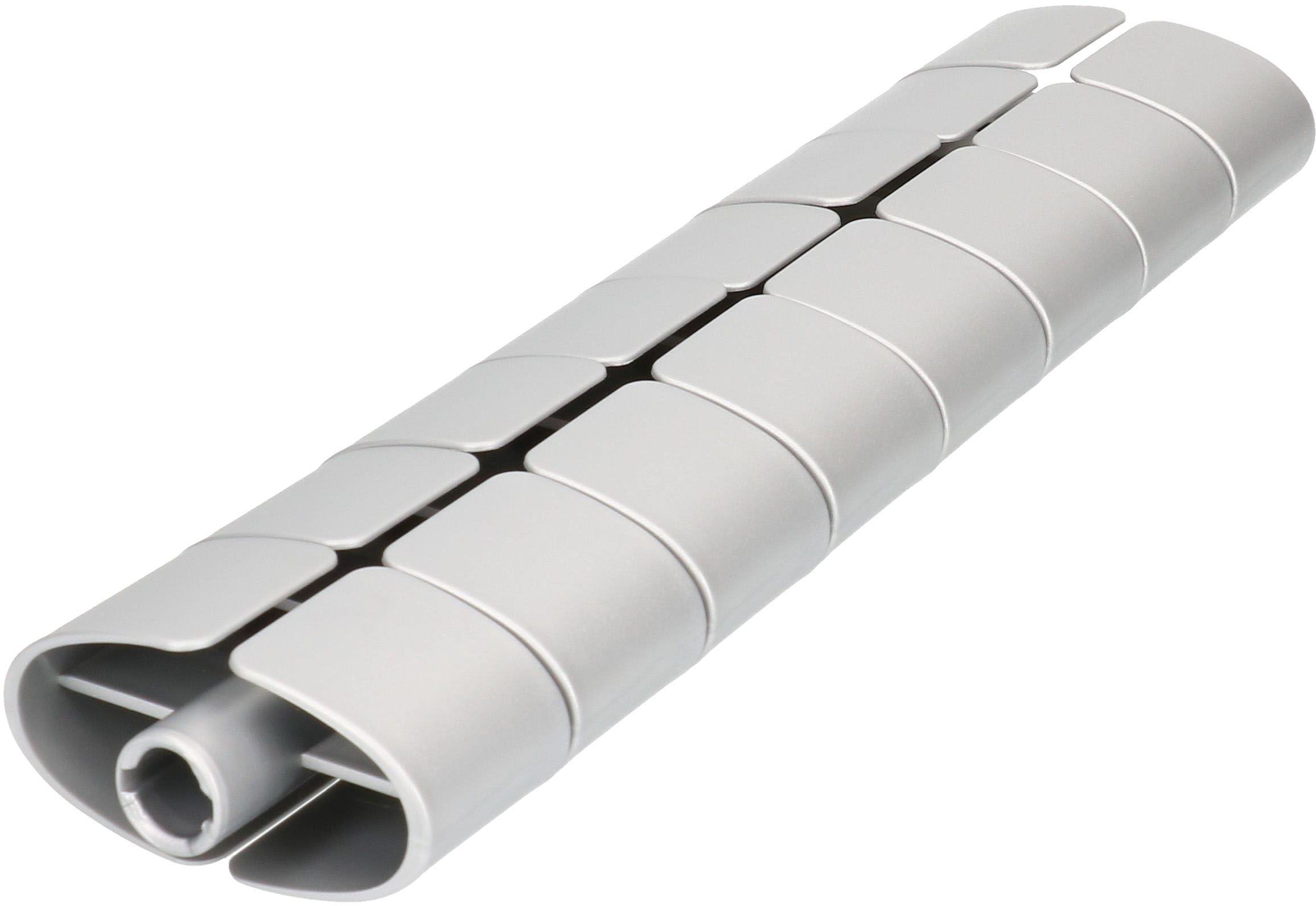 serpentine de câble Premium 0.37m argent RAL9006