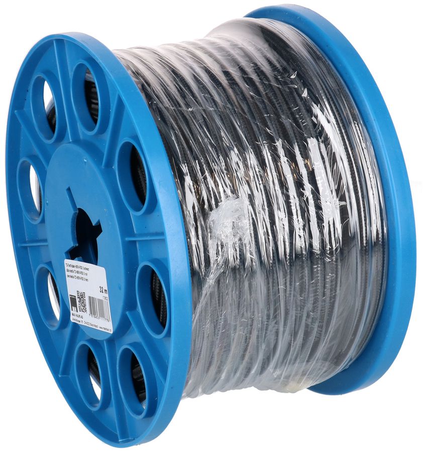 câble textile TD H05VV-F3G1.0 noir