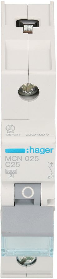 disjoncteur 1P C 25A 6kA