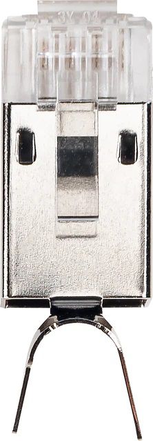 fiche réseau RJ45 Cat. 6a/Cat. 7 argenté/gris 2 pièces