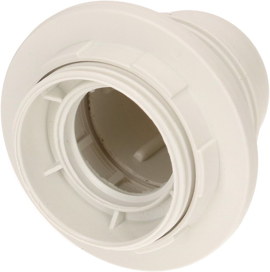 douille E27 à vis avec 2 anneaux M10x1 blanc