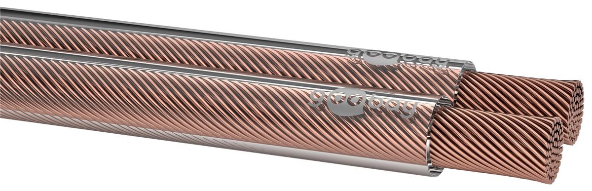 câble de haut-parleur 2x4.0mm² 10m transparent