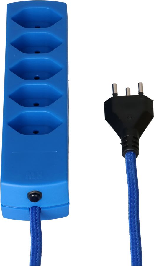 multiprise TEX 5x type 13 bleu 2m