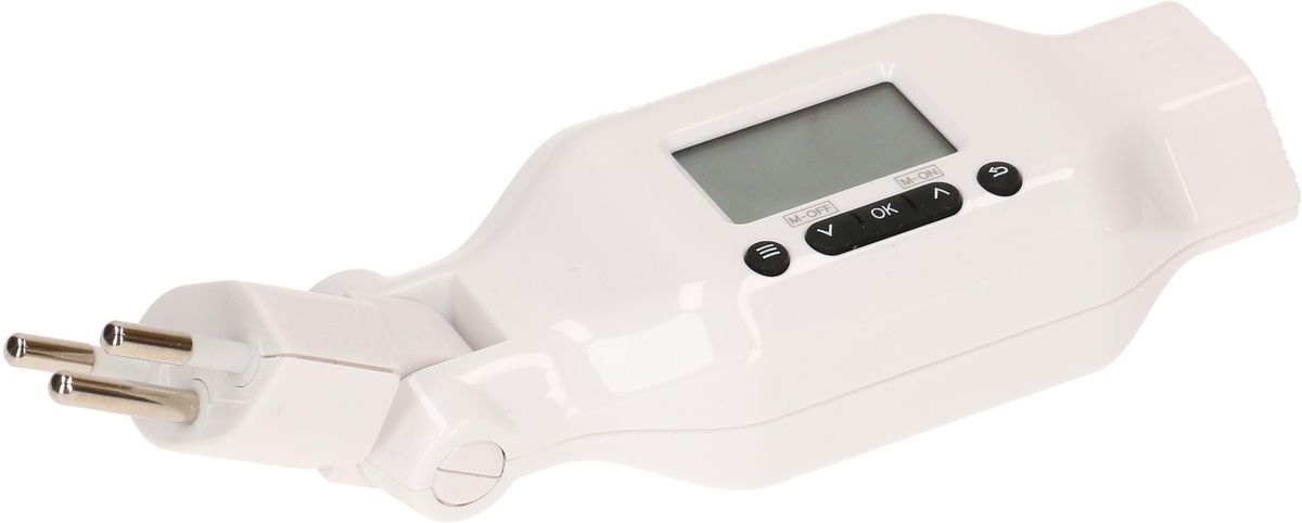 programmateur horaire multifonctionnel numériques clip-clap blanc