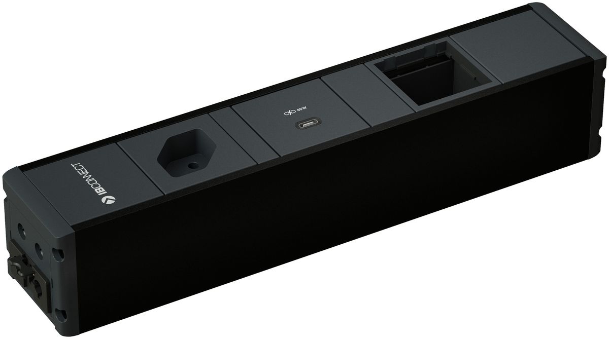 CUBO bloc multiprise noir 1x type 13 1x USB-C 60W 1x vide aimant