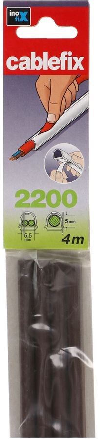 Kabelkanal Cablefix 5mm braun selbstklebend 1m 4 Stück