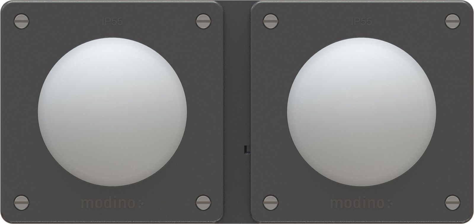 combinaison interrupteur s3 / s3 ta.2x1 AP exo IP55 noir