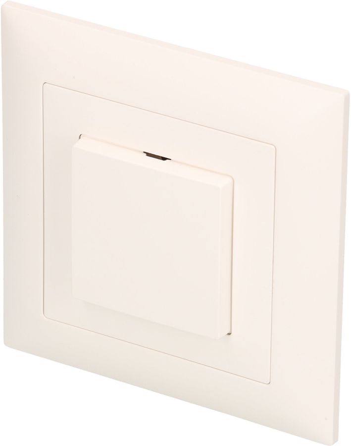 Druckschalter Schema 3 blau beleuchtet UP EdizioDue weiss