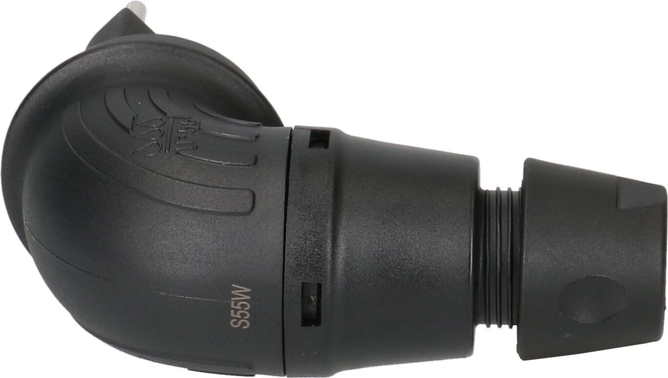 fiche TH type 13 coudée 3 pôles noir IP55