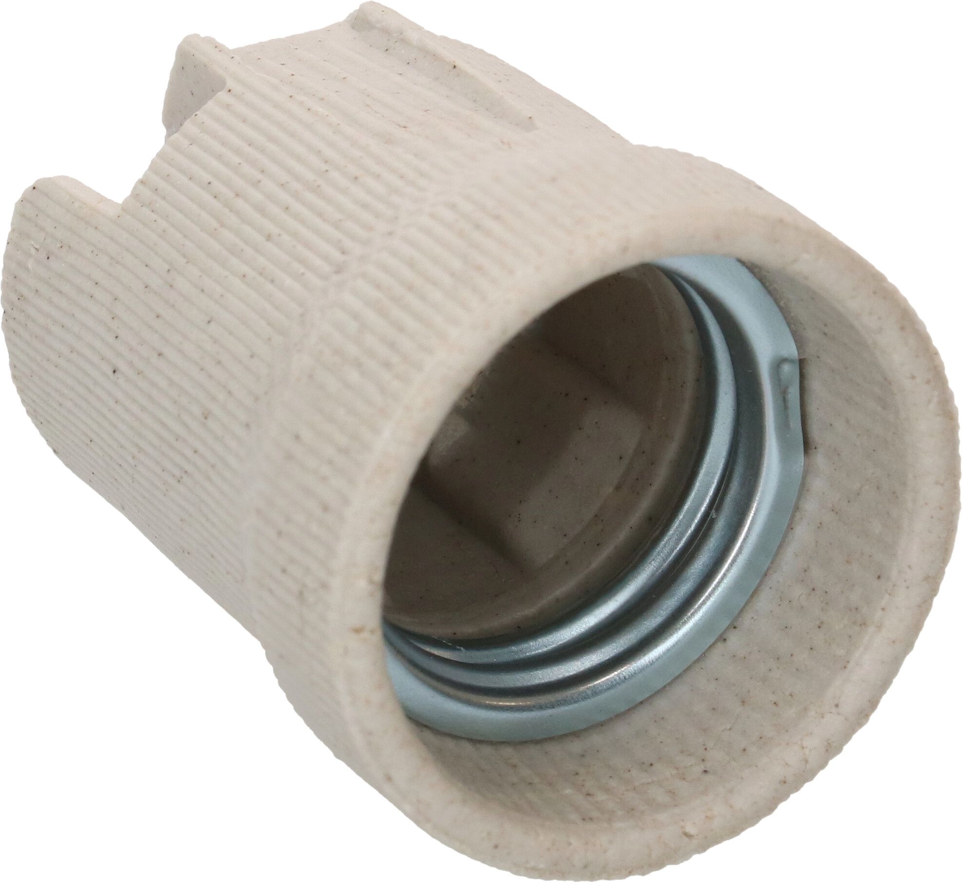 douille E27 porcelaine 5kV / trous de passage pour vis M4