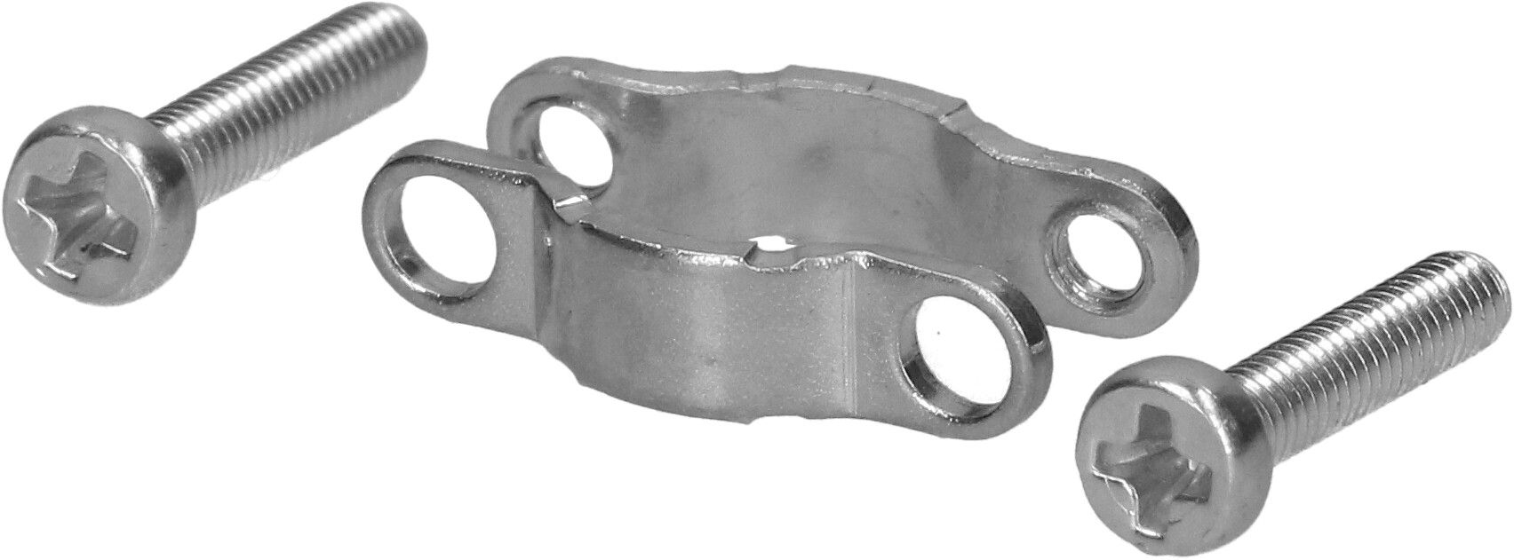 bride de décharge de traction acier galvanisé 2x M2.5x12mm