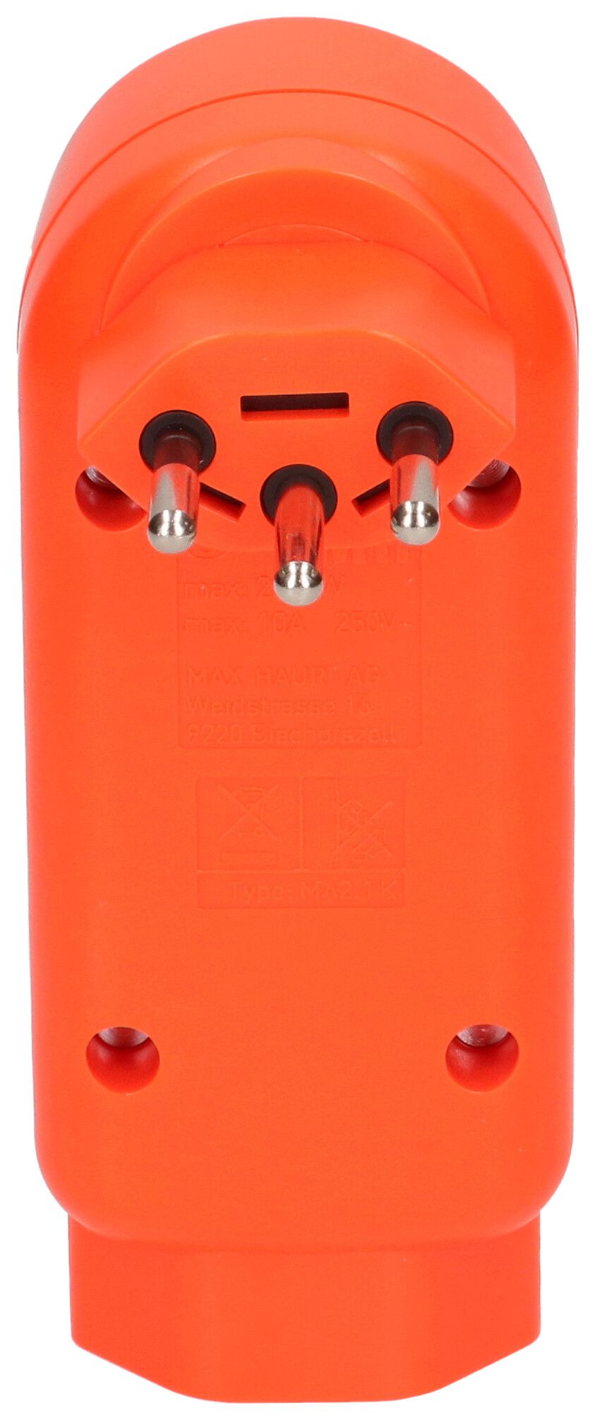 Multi adaptateur ADAPT 2+1x type 13 orange fluo rot. BS