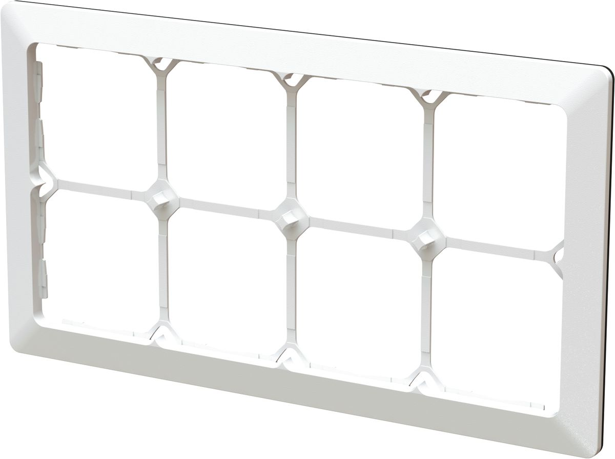 cadre de recouvrement ta.4x2 ENC +profil décoratif priamos blanc
