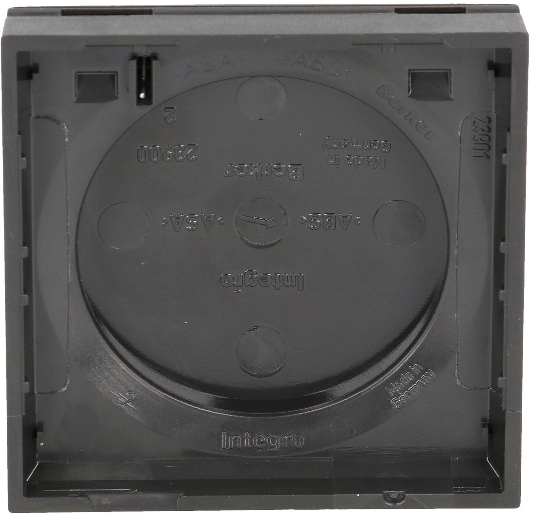 Abdeckrahmen Gr.1 UP mit Klappdeckel Integro anthrazit