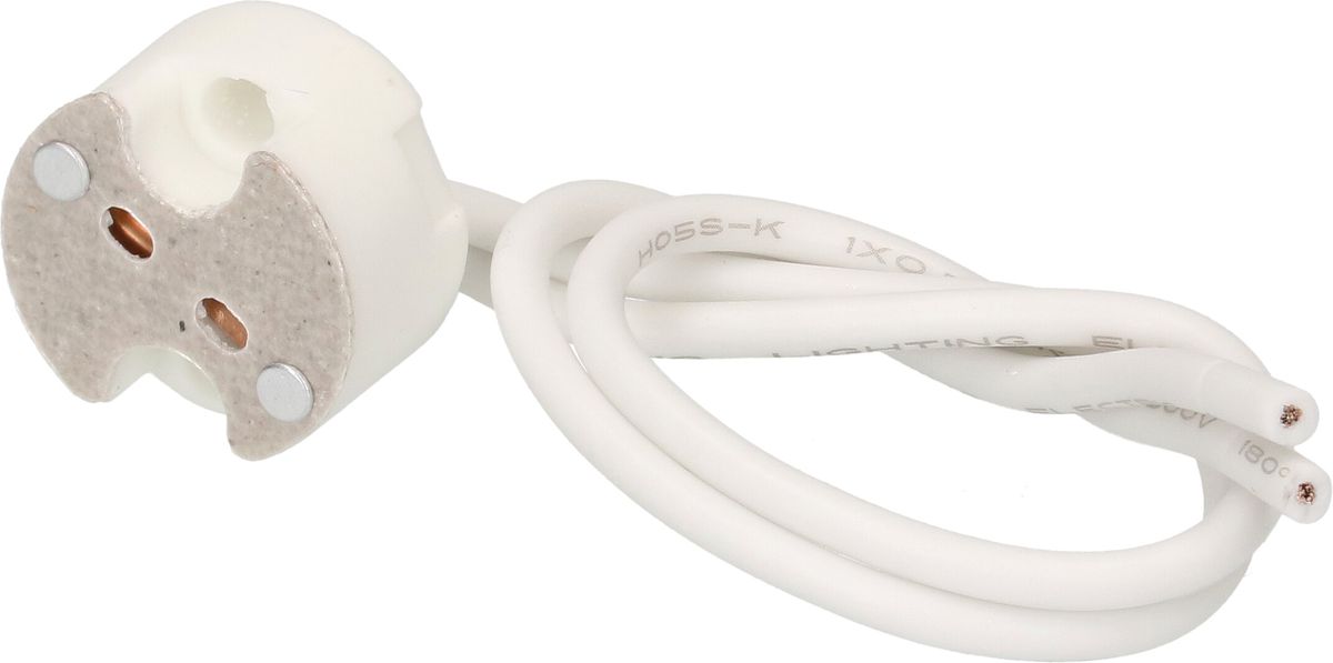 portalampada per alogena G4/G5.3/G6.35 cavetto PTFE 140mm