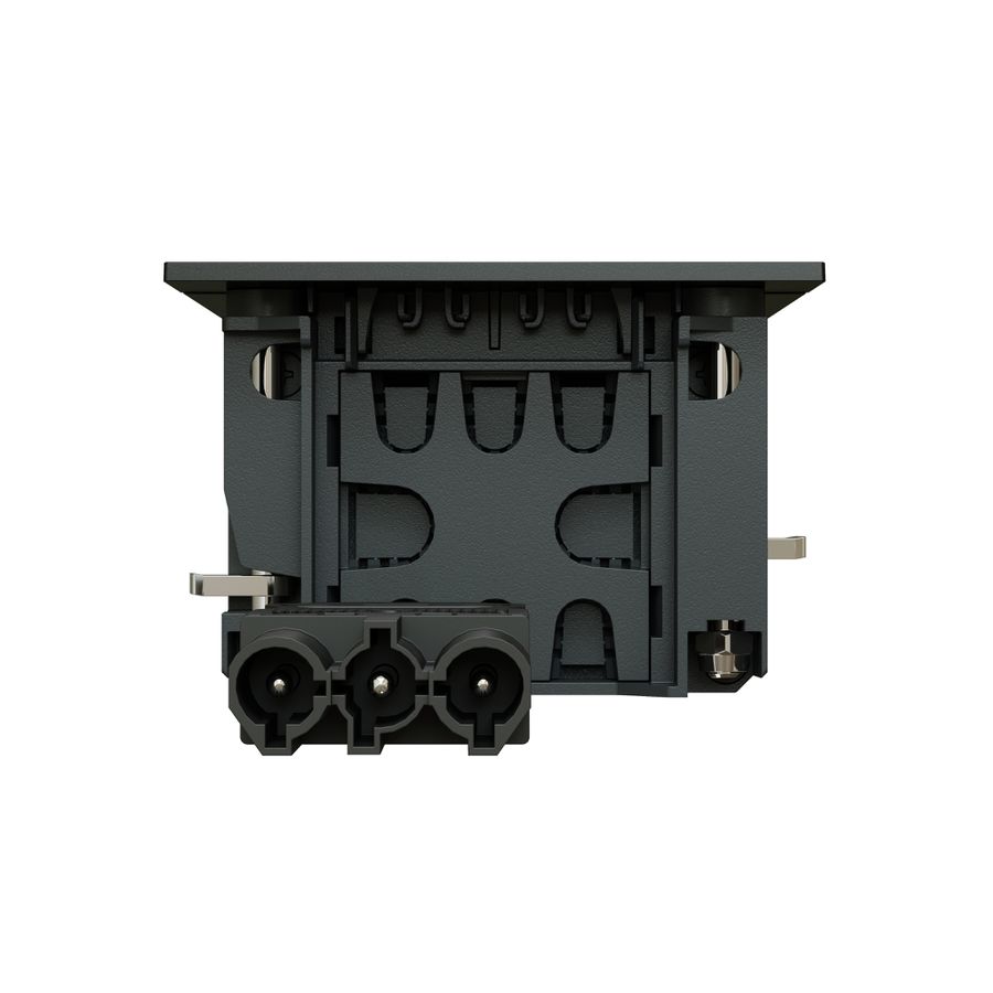 INTRO2.0 presa multipla nero 2x tipo 13 1x USB-C 60W 1x vuoto